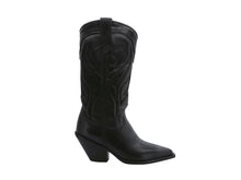 Cargar imagen en el visor de la galería, Bota Cowboy de Piel para Dama Triples Boots Delicias 36180 Negro
