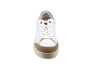 Sneaker Casual de Piel Triples Edric 36053 Blanco Café Hombre